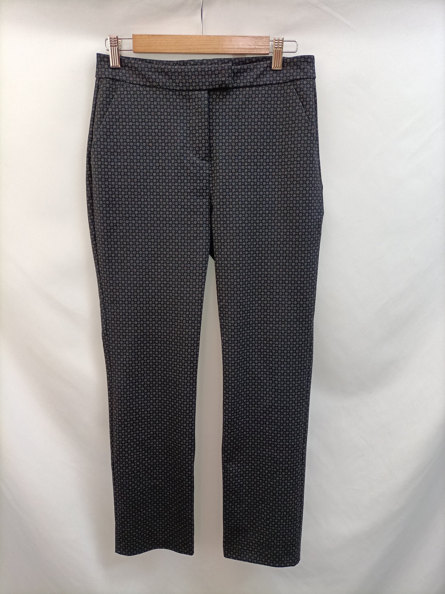 TRUCCO. Pantalón negro cuadros T.38