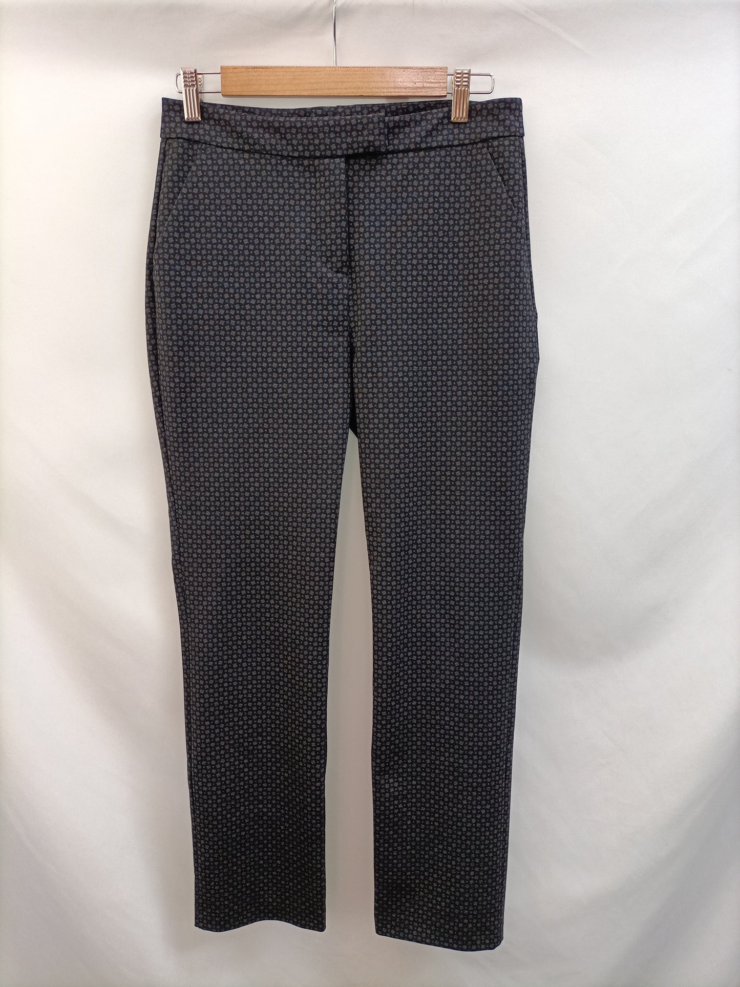 TRUCCO. Pantalón negro cuadros T.38