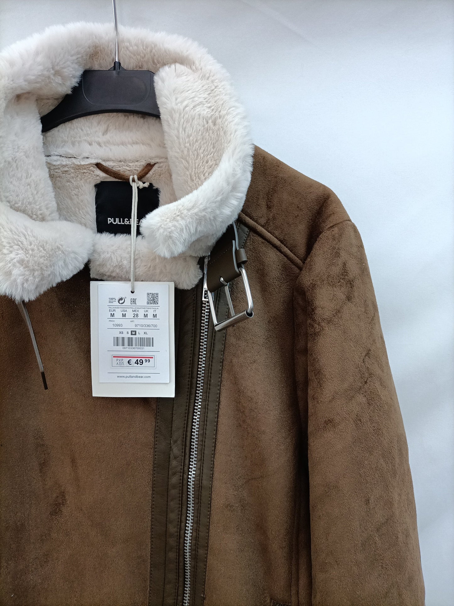 PULL&BEAR. Biker antelina y borrego T.m