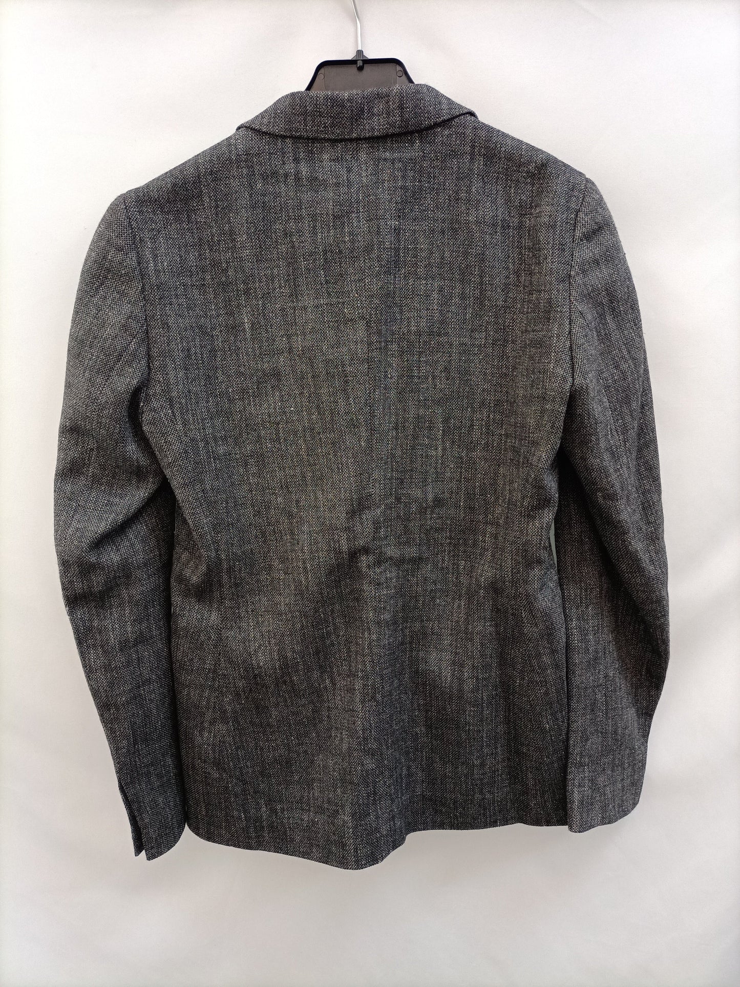 MASSIMO DUTTI. Blazer jaspeado gris T.36
