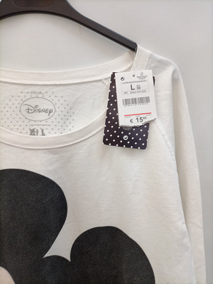 BERSHKA. Sudadera blanca Mickey T.l