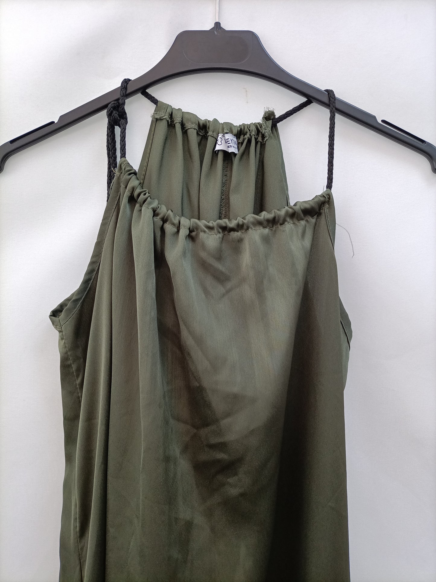 VALENTINA.Vestido verde oversized T.34