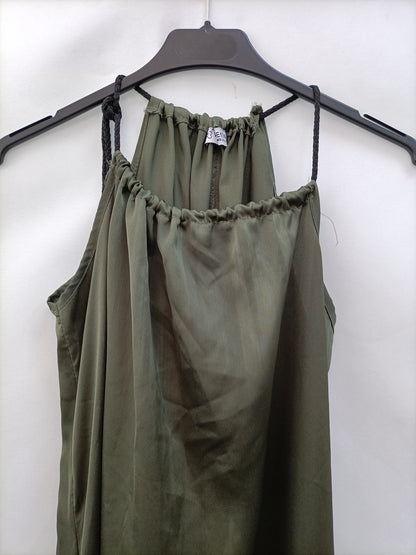 VALENTINA.Vestido verde oversized T.34