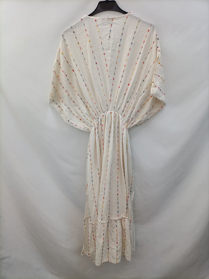 OTRAS.Vestido midi bordado TU