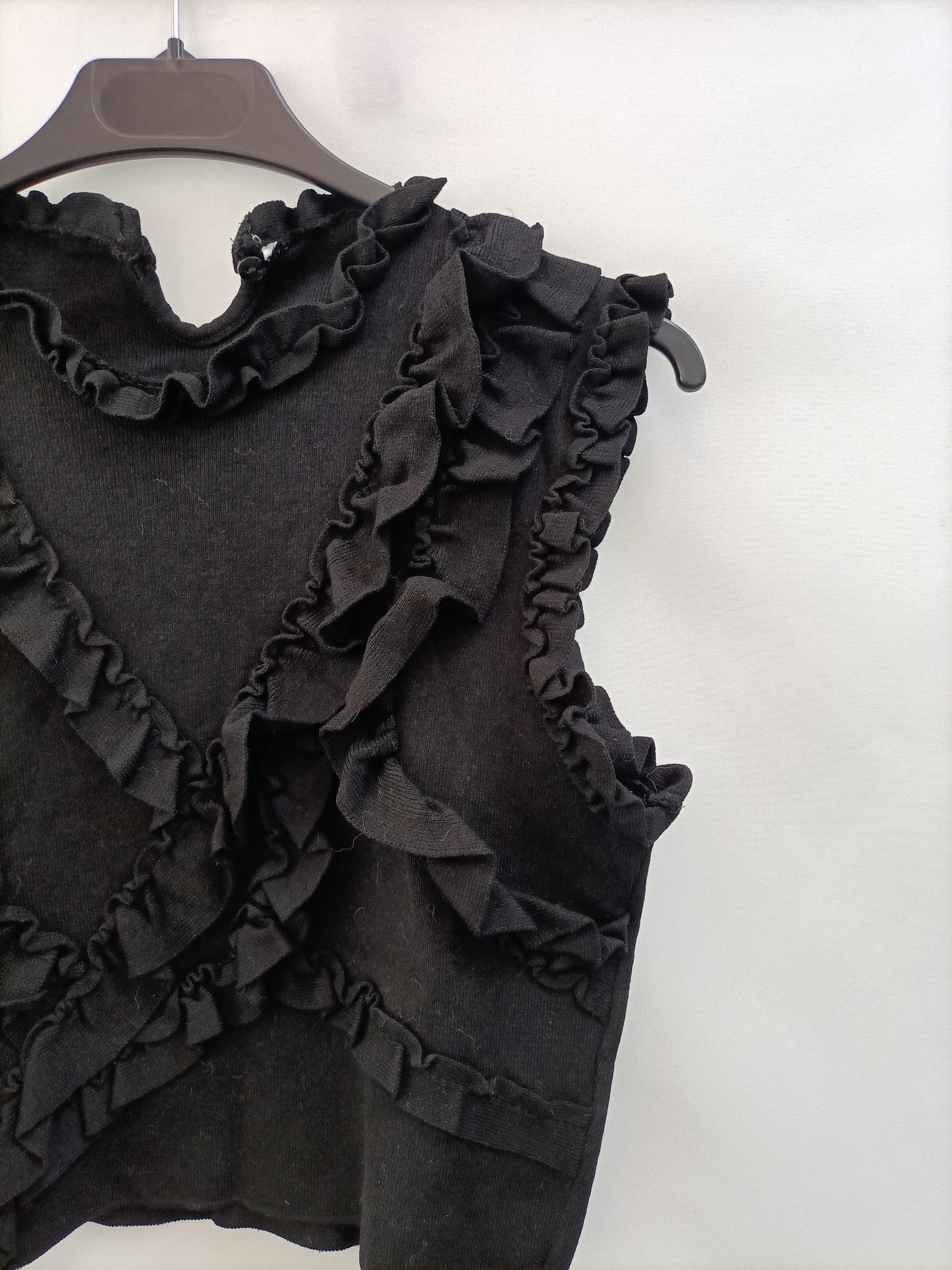 OTRAS.Top elástico ajustado volantes T.xs/s