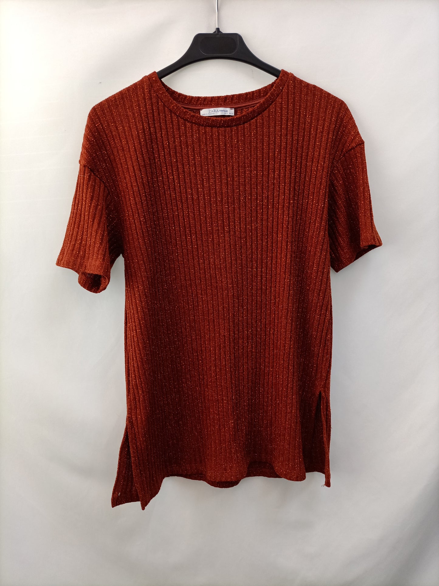 ZARA.Top teja hilos brillantes T.S