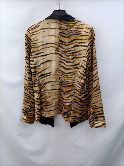 ZARA.Blazer animal print T.s
