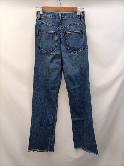 ZARA.Jeans rectos anchos T.34