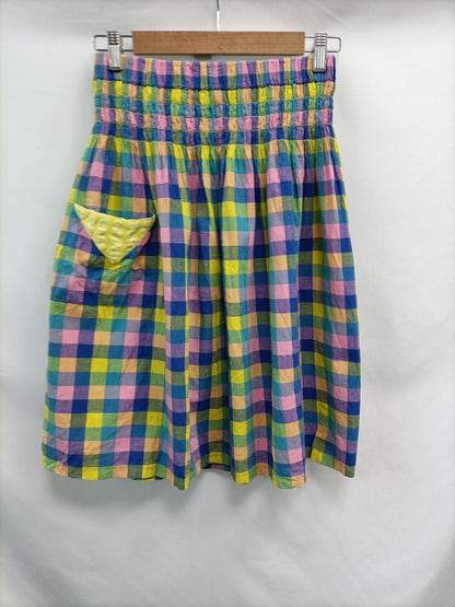 OTRAS.Falda cuadros multicolor TU(S/M)