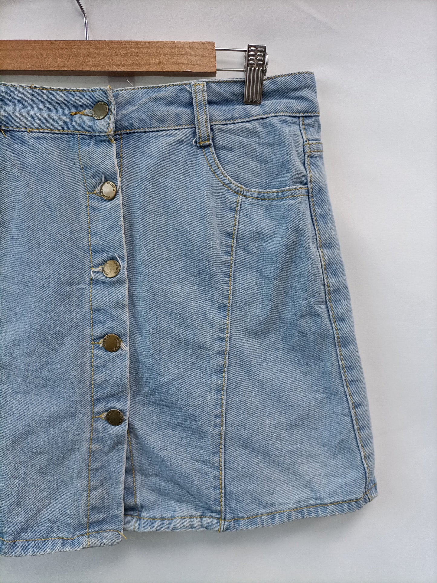 GMG.Falda corta denim botones T.XL