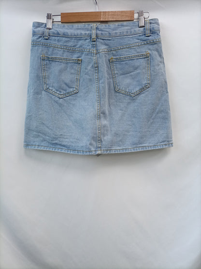 GMG.Falda corta denim botones T.XL