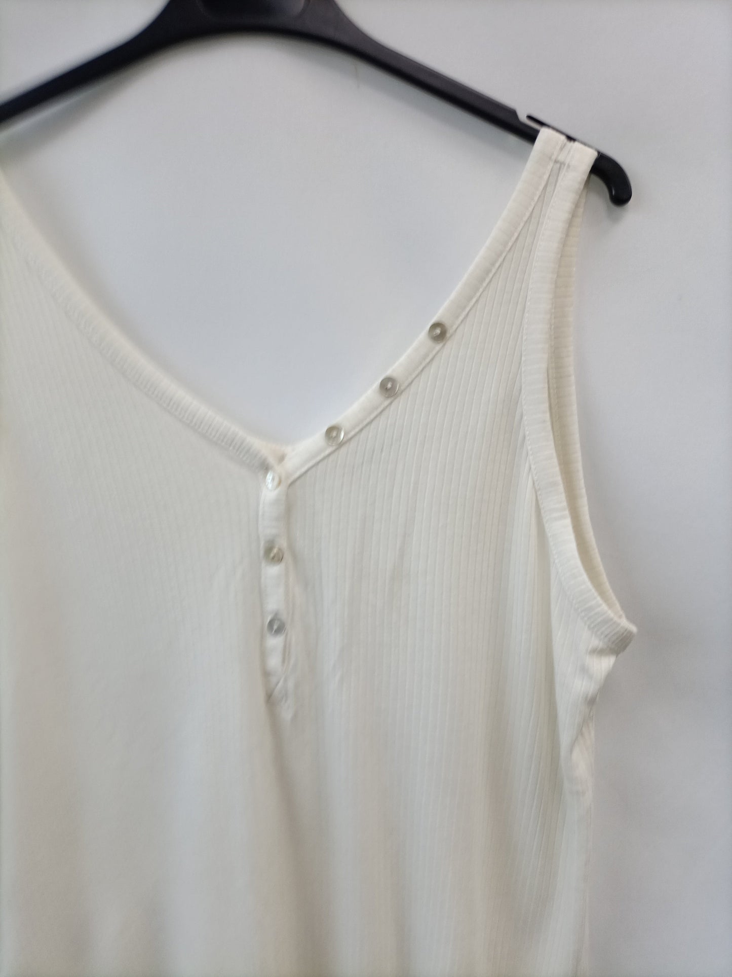 NATURA.Camiseta tirantes canalé T.,L