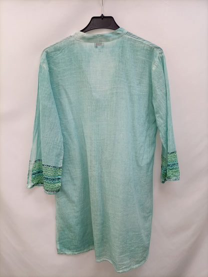 ORIOL P. Blusón verde agua T.s(tara)