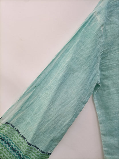 ORIOL P. Blusón verde agua T.s(tara)