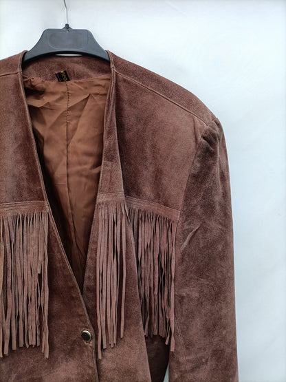 MONEO. Chaqueta piel vintage T.40(s/m)