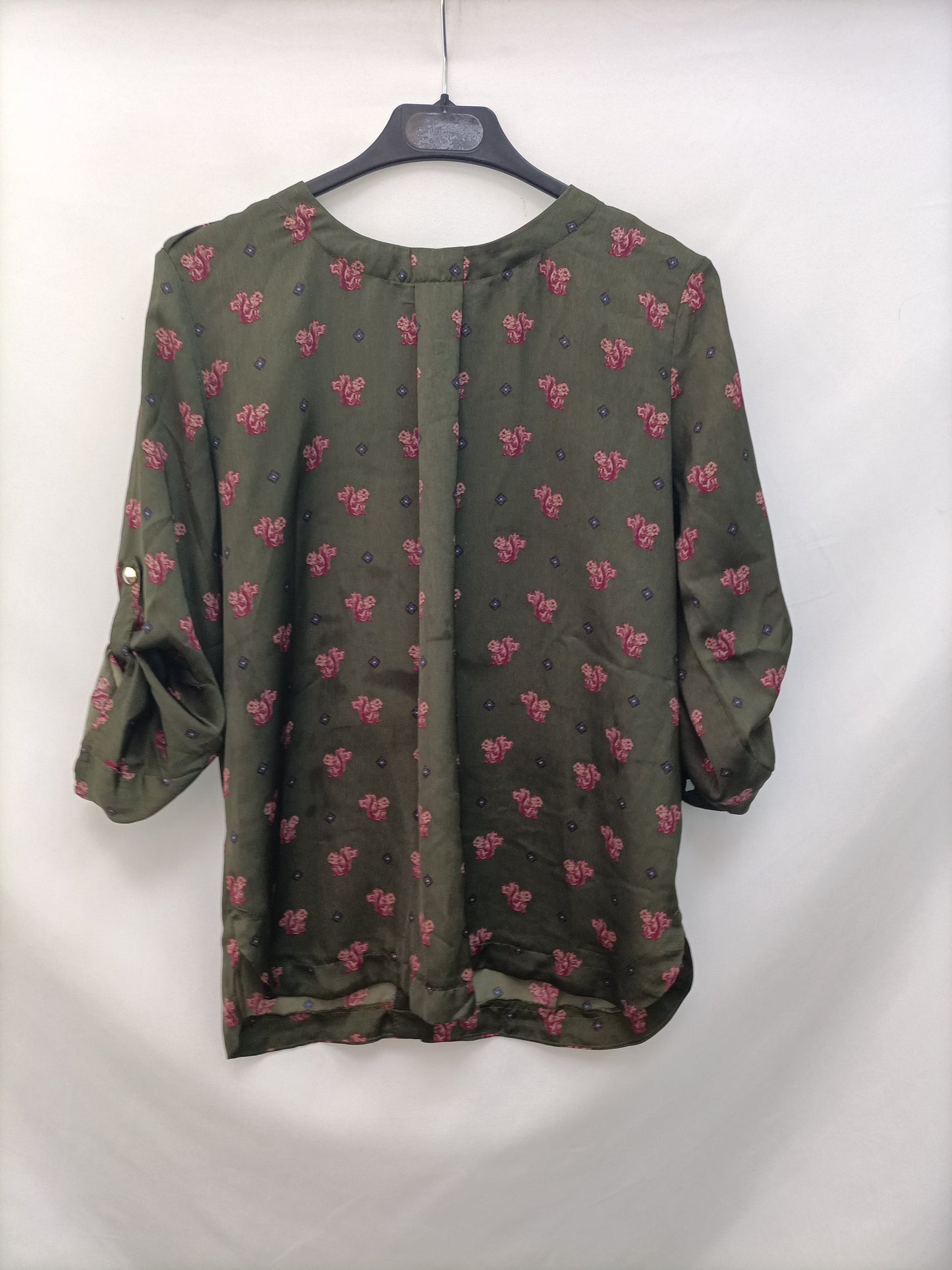 BLANCO.Blusa verde T.M