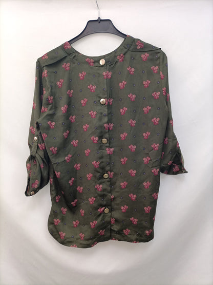 BLANCO.Blusa verde T.M