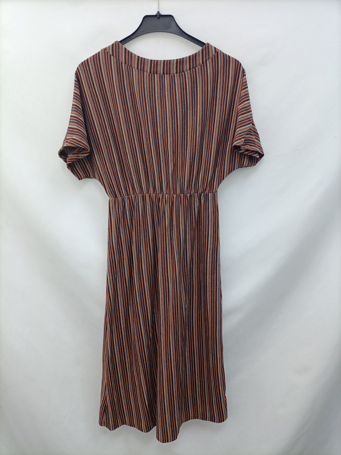 PULL&BEAR.Vestido midi rayas T.xs