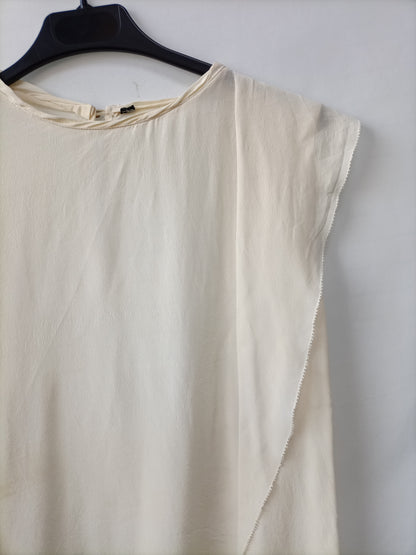 OTHERS. Asymmetrical beige blouse Your(s)
