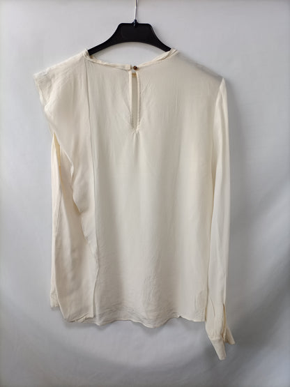 OTHERS. Asymmetrical beige blouse Your(s)
