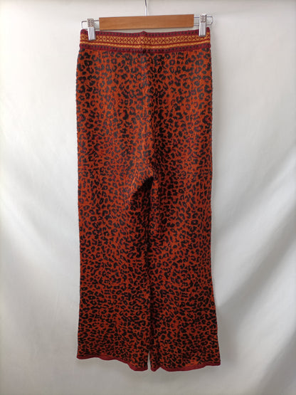 ZARA. Animal print knit trousers Ts