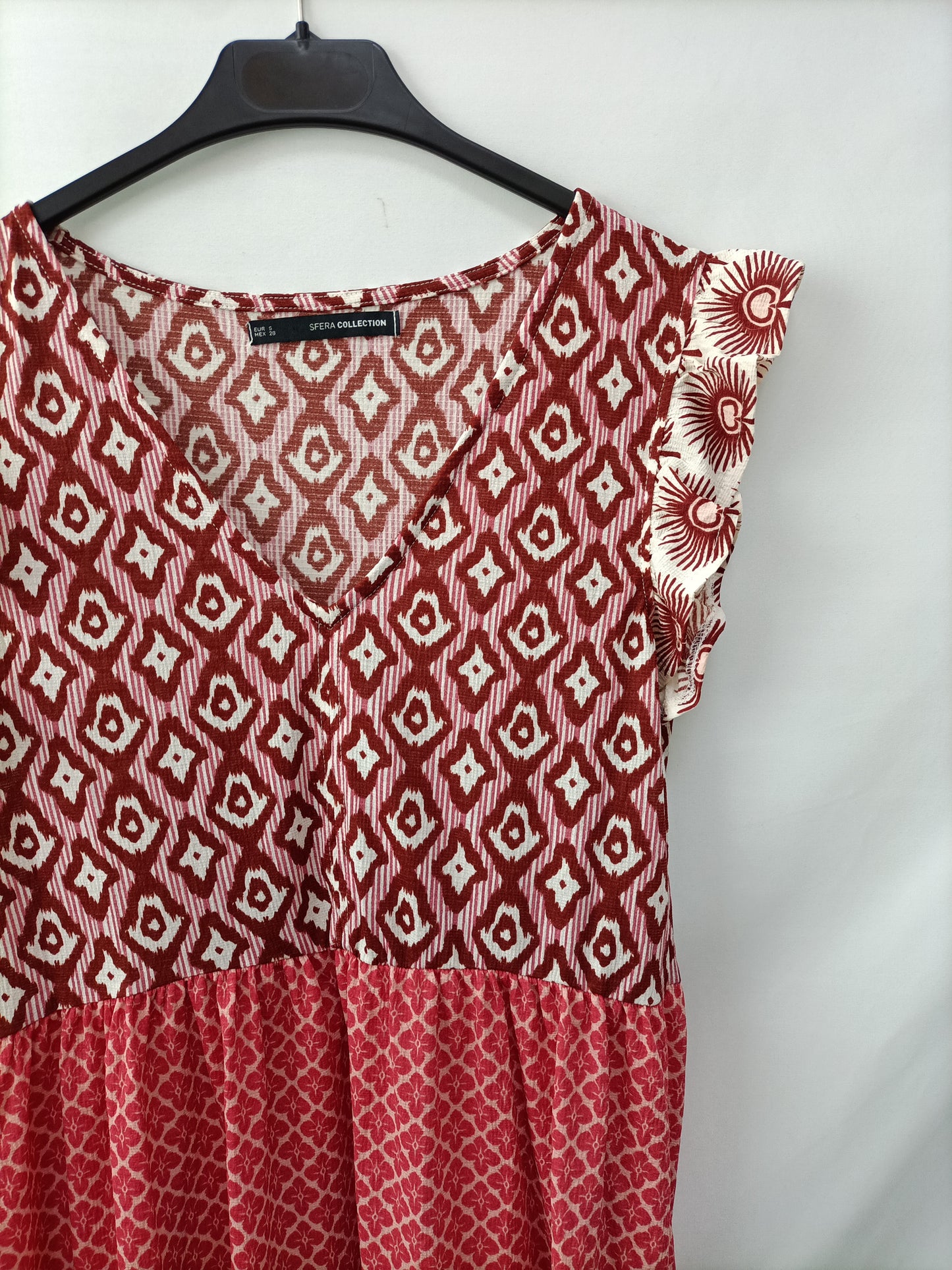 SFERA. Long printed Ts dress