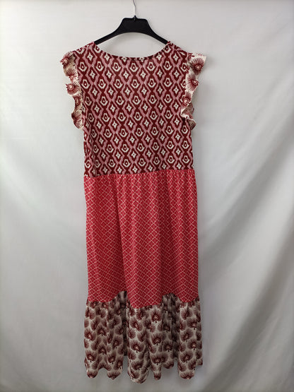 SFERA. Long printed Ts dress