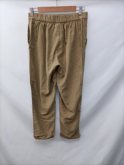 PULL&BEAR. Pantalón fluido lazada T.m