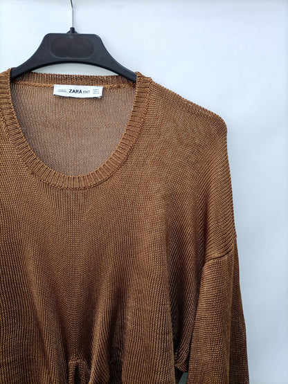 ZARA. jersey ocre lazada T.m