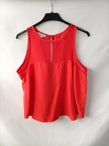 BLANCO. Top rojo plumeti T.m