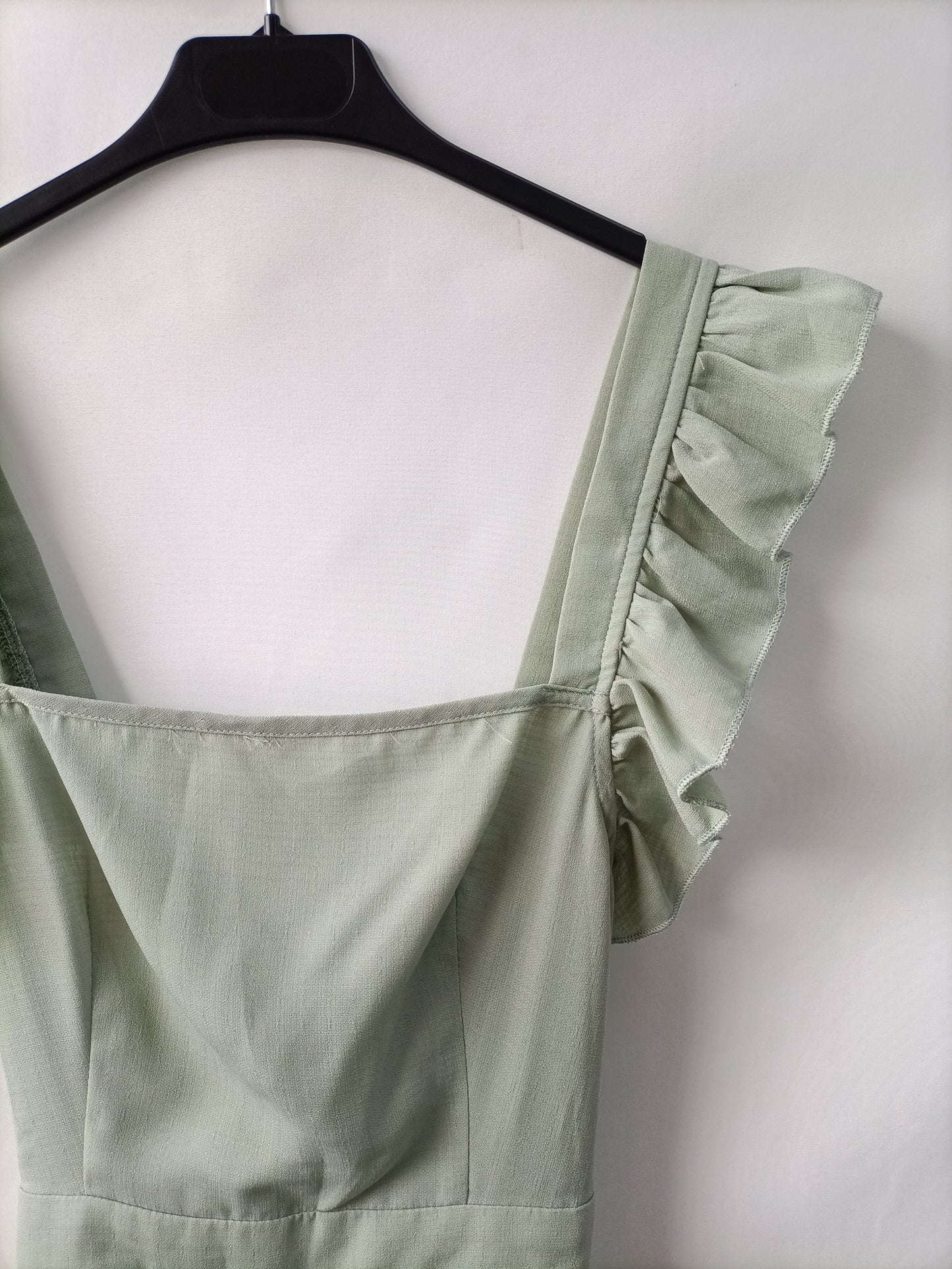 SHEIN. Vestido verde espalda T.xs