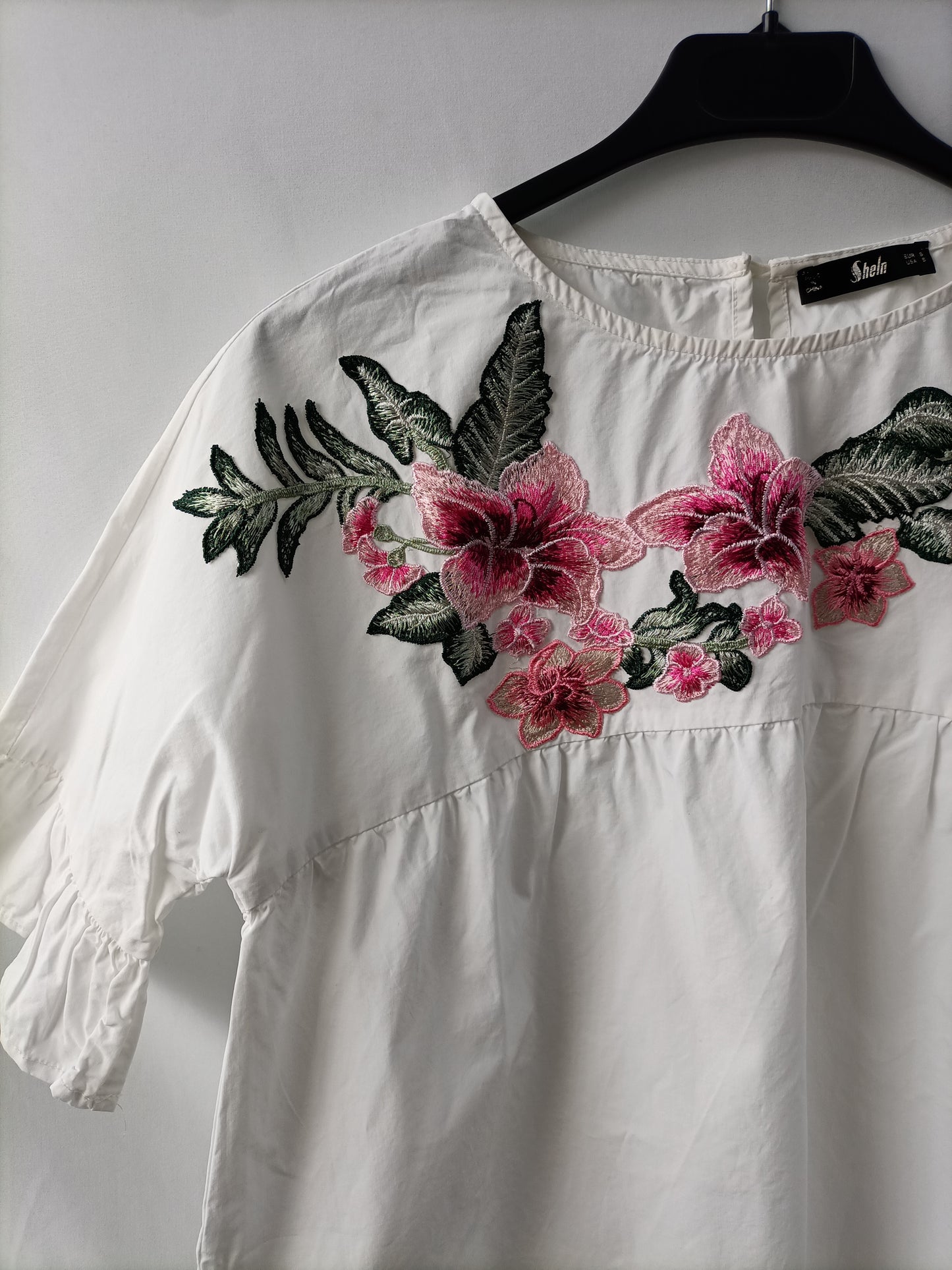 SHEIN. Embroidered Ts Blouse