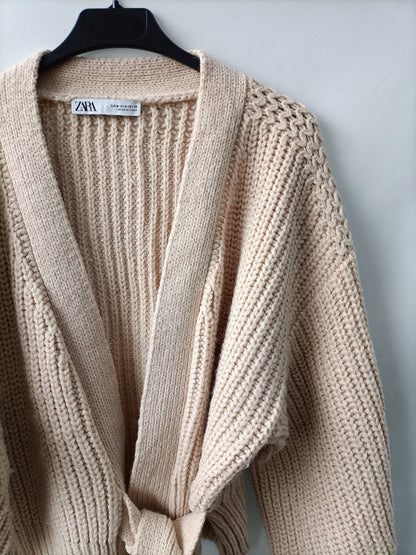 ZARA.  Jersey beige lazada T.m