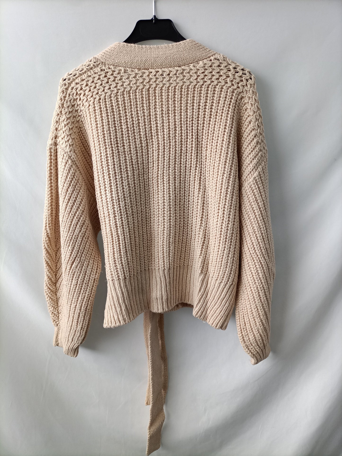 ZARA.  Jersey beige lazada T.m