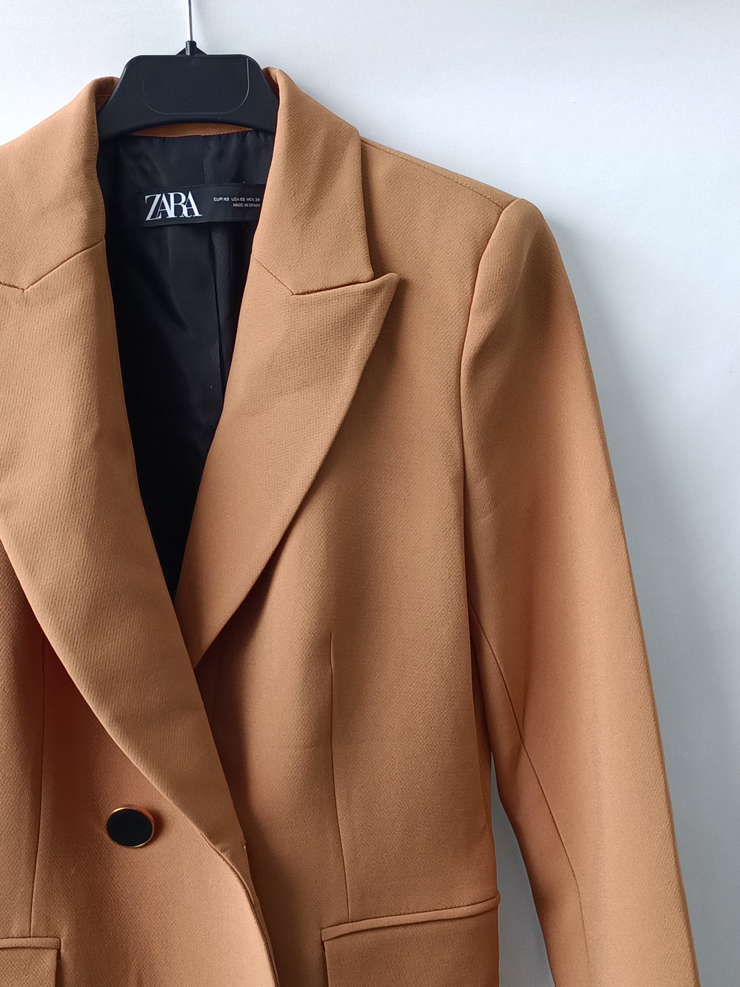 ZARA. Blazer/abrigo camel T.xs