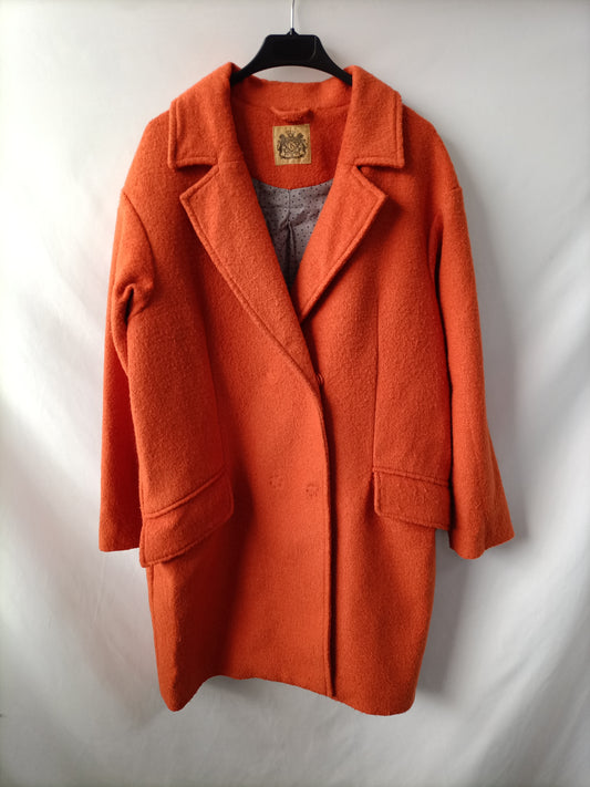 JS. Orange cloth coat S.42