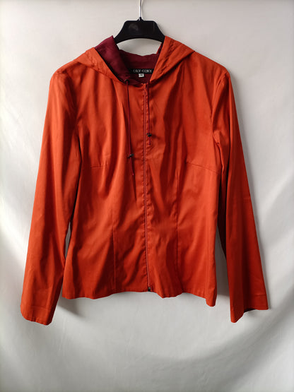 OKY COKY. Thin orange jacket size 40