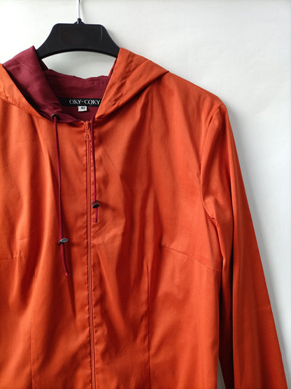 OKY COKY. Thin orange jacket size 40