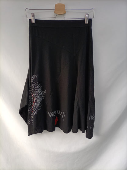 DESIGUAL. Stretch midi skirt S.xs