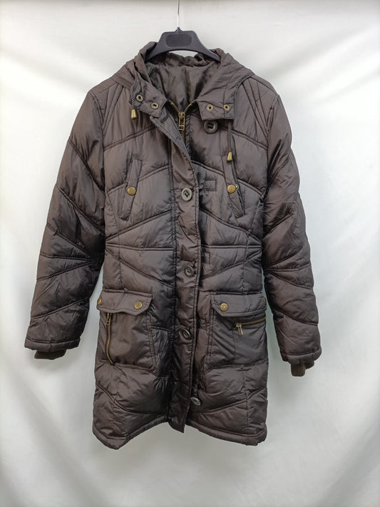 OTRAS. Plumas largo marrón T.s/m