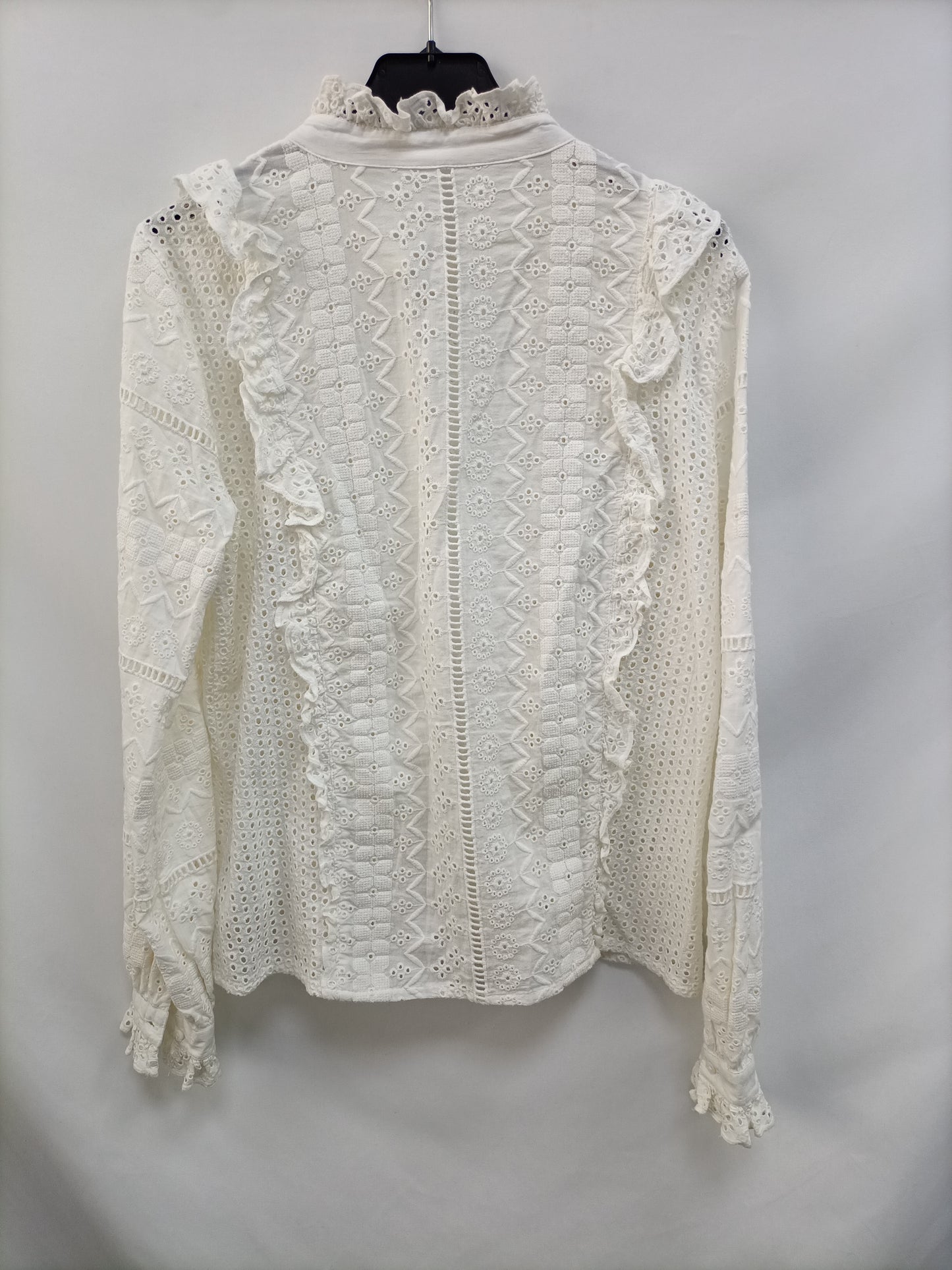 OTRAS. Camisa beige troquelada T.u(s)