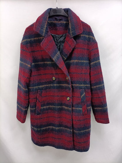 OTRAS. Abrigo paño cuadros T.u(s/m)