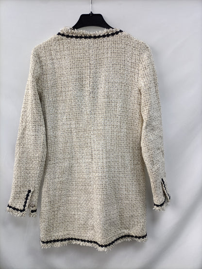 OTRAS. Abrigo tweed beige T.u(s)