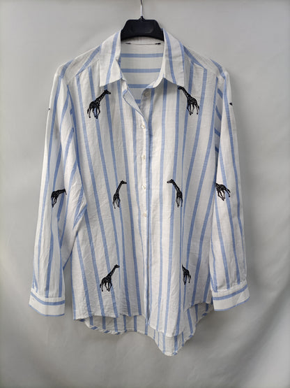 OTRAS. camisa rayas jirafas T.u(m)