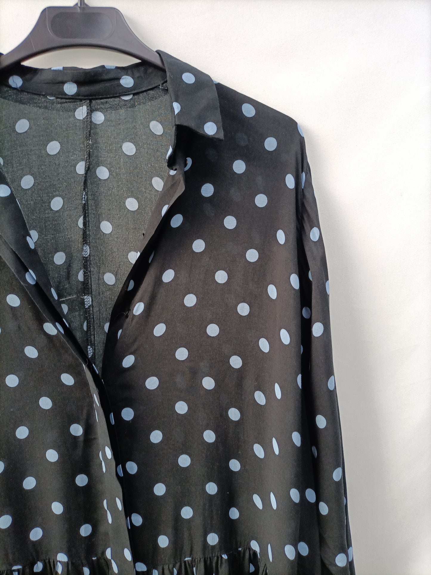 Market. OTRAS. Blusa azul Lunares T.u(s/m)