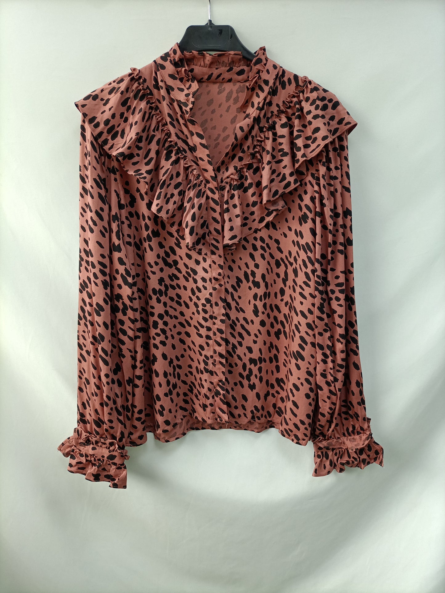 OTRAS. Blusa  rosa print T.u(s/m)