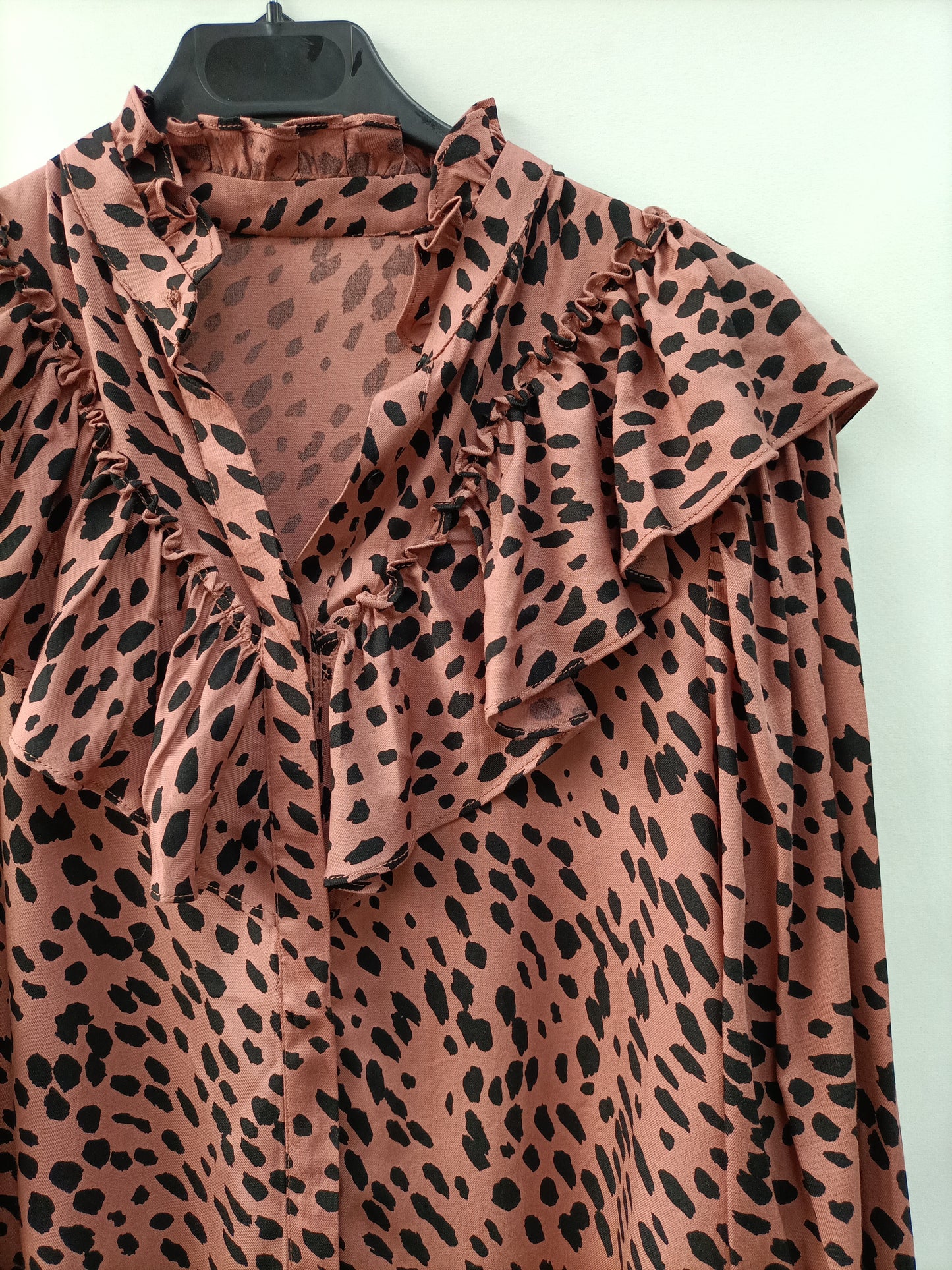 OTRAS. Blusa  rosa print T.u(s/m)