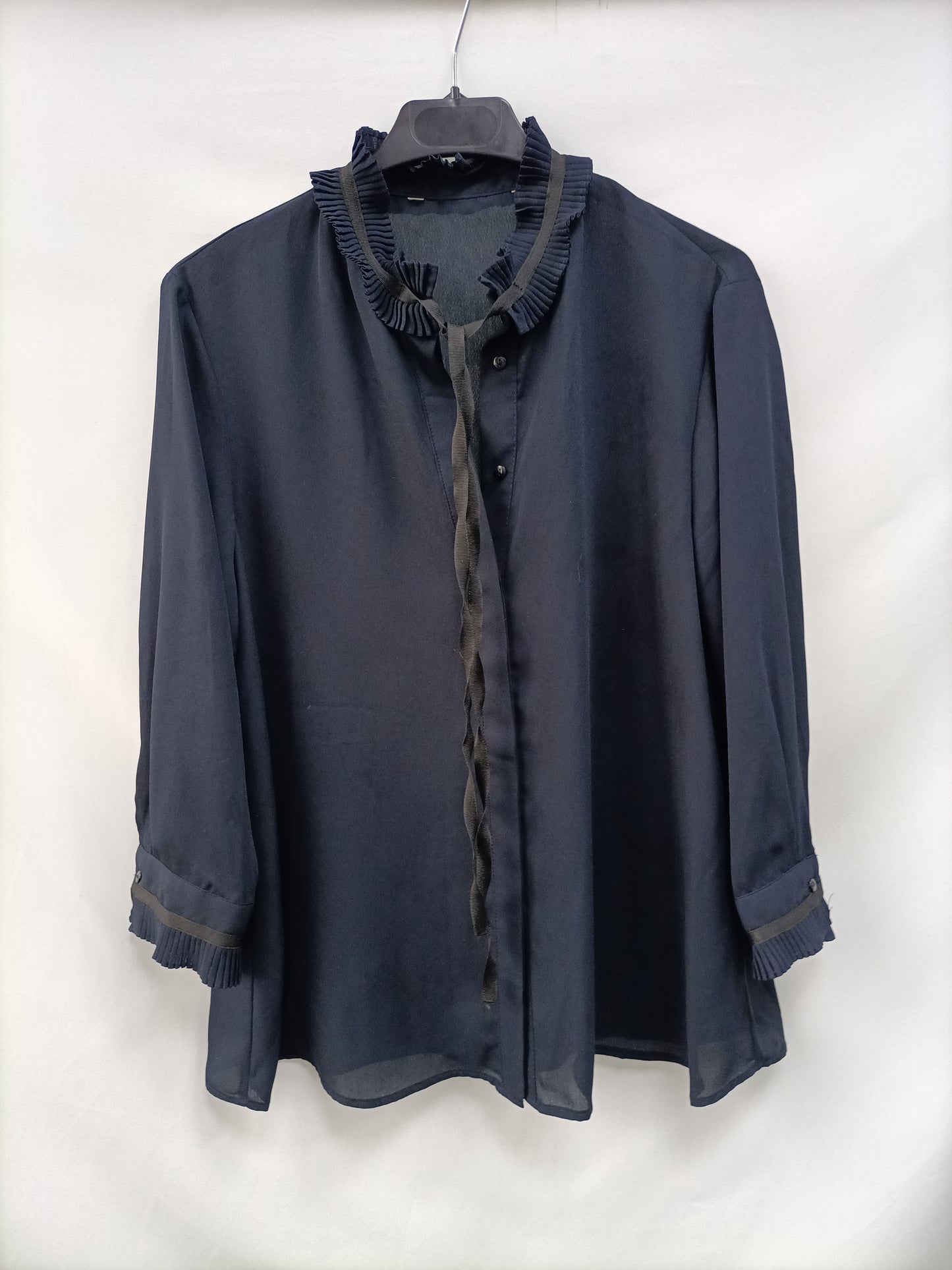 OTRAS. Blusa azul fluida   T.u(s)