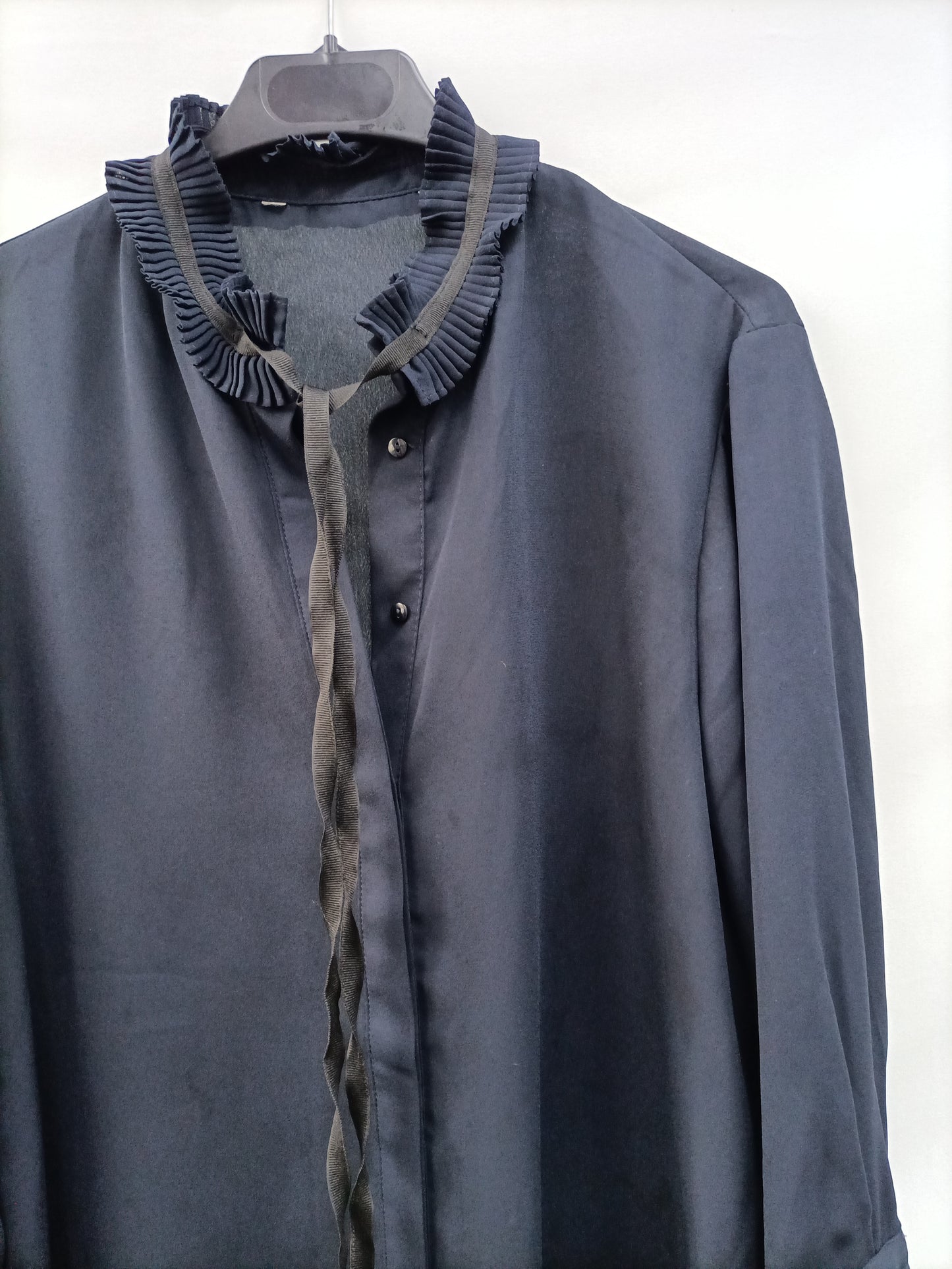 OTRAS. Blusa azul fluida   T.u(s)