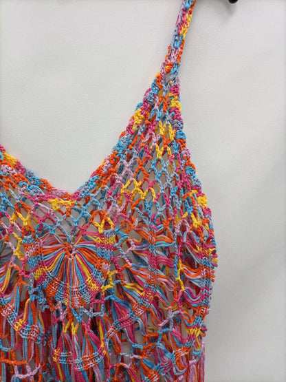 OTRAS.Top croché encaje multicolor TU(s/M)